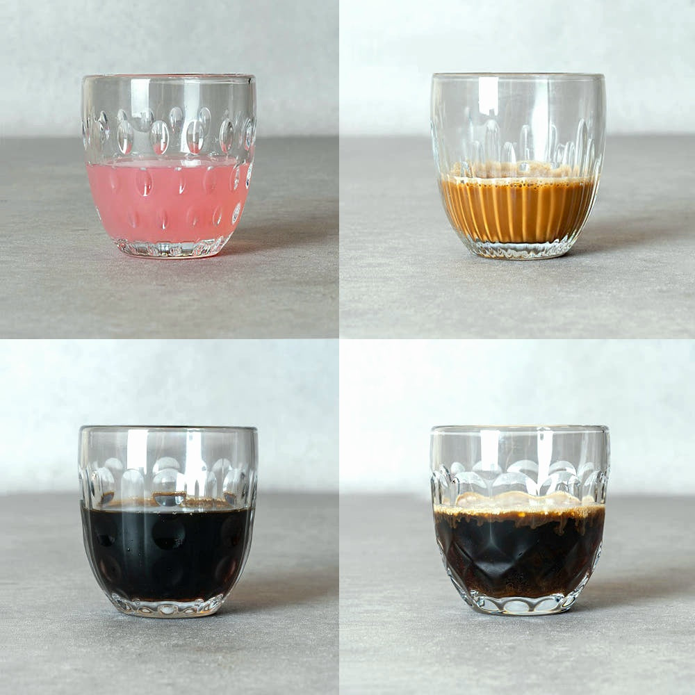 Troquet Tumbler (Set of 4) 230ml, Assorted Design