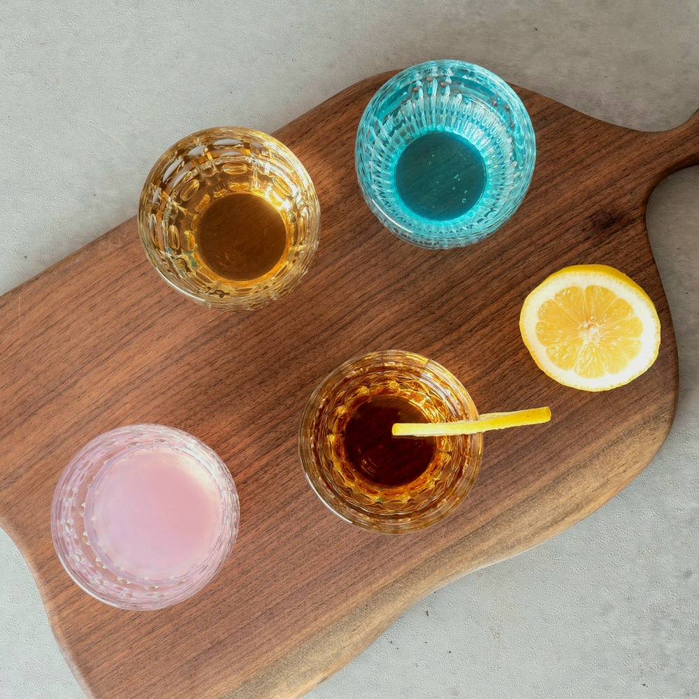 Troquet Tumbler (Set of 4) 230ml, Assorted Design