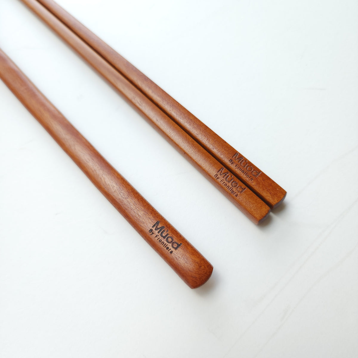 Natural Ottchil Lacqured Adult Wooden Spoon & Chopstick 235mm + Custome Engraving (Optional)