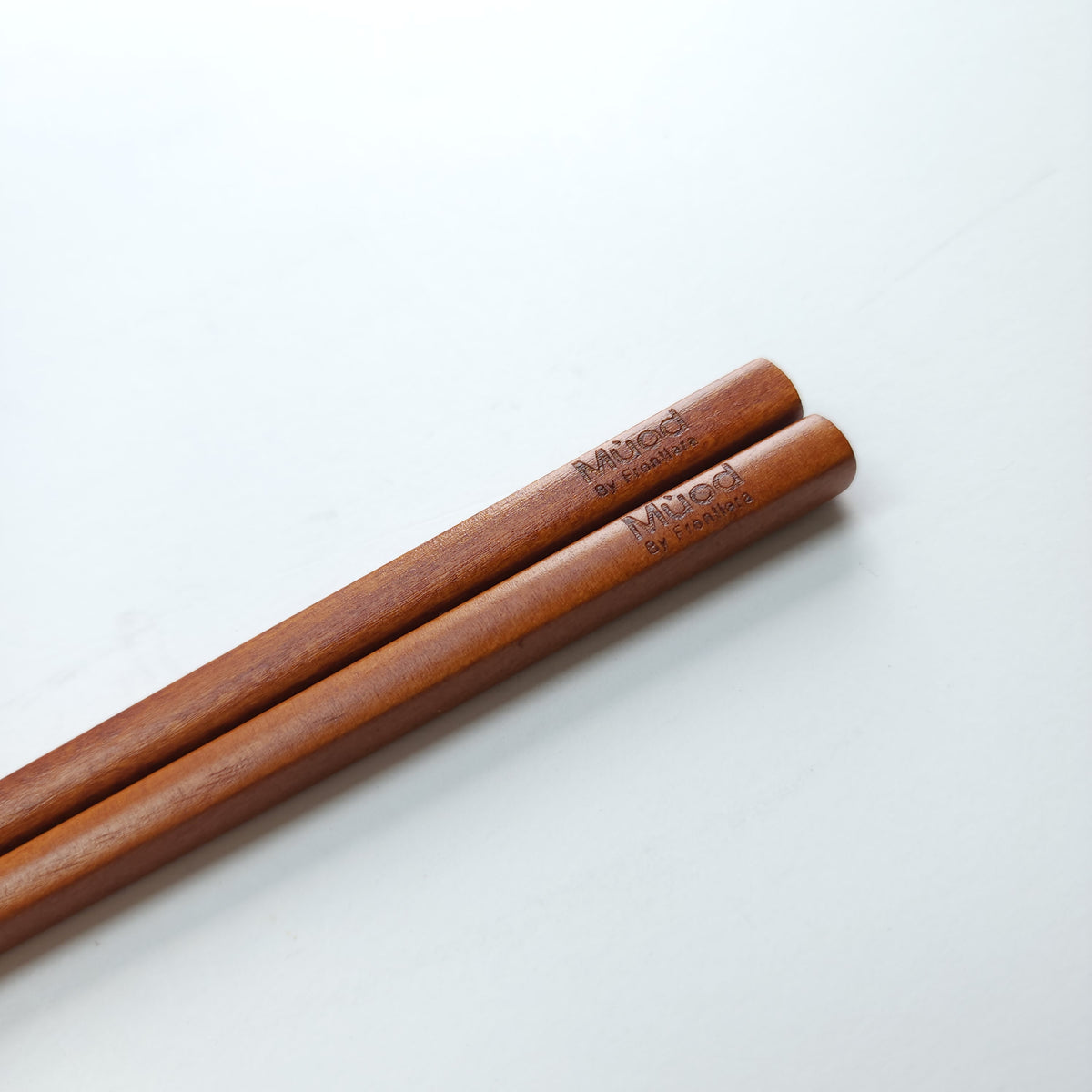 Natural Ottchil Lacqured Adult Wooden Spoon & Chopstick 235mm + Custome Engraving (Optional)
