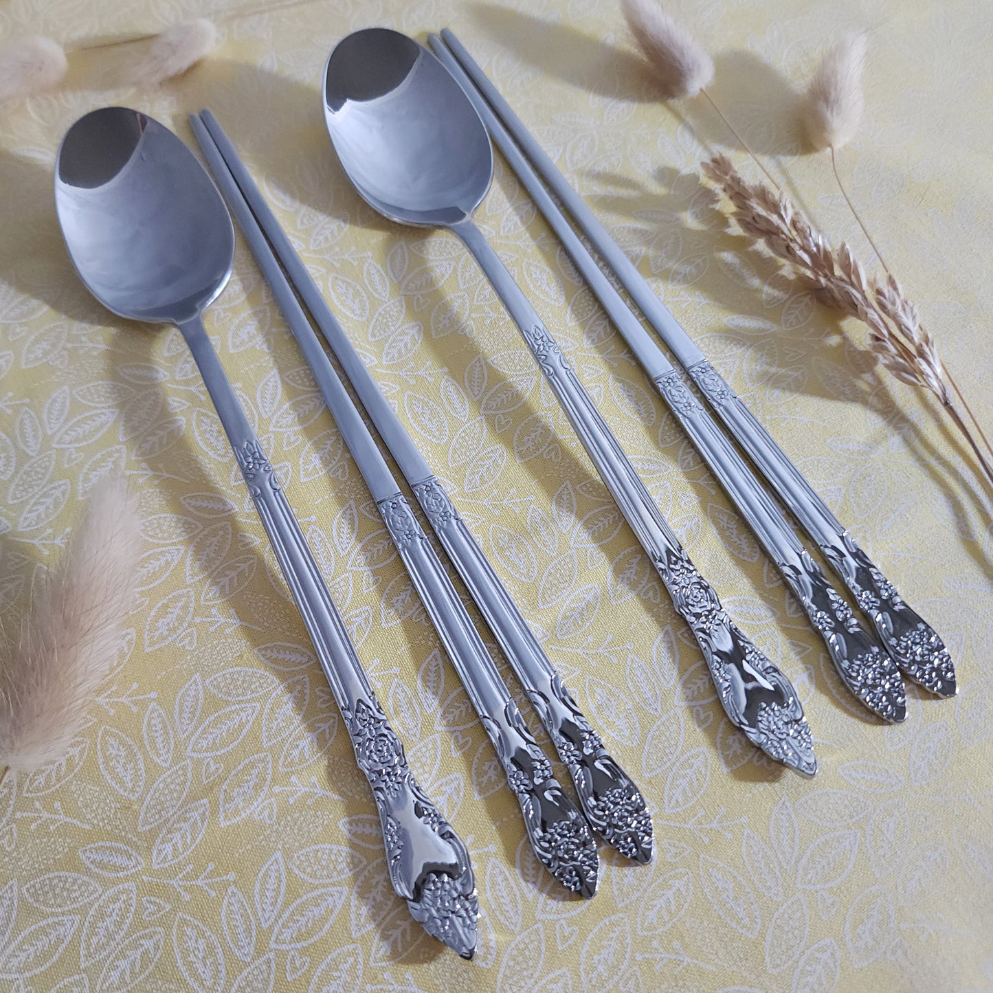 Rose Oriental Spoon 210mm / Chopsticks 220mm