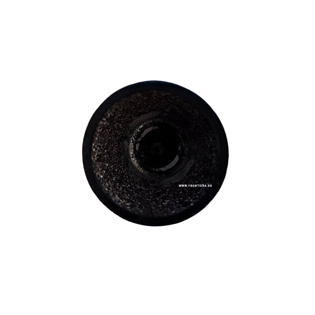 Cratere Space Brwonish black, Hand Blown High Vase(L) Ø105xH285mm