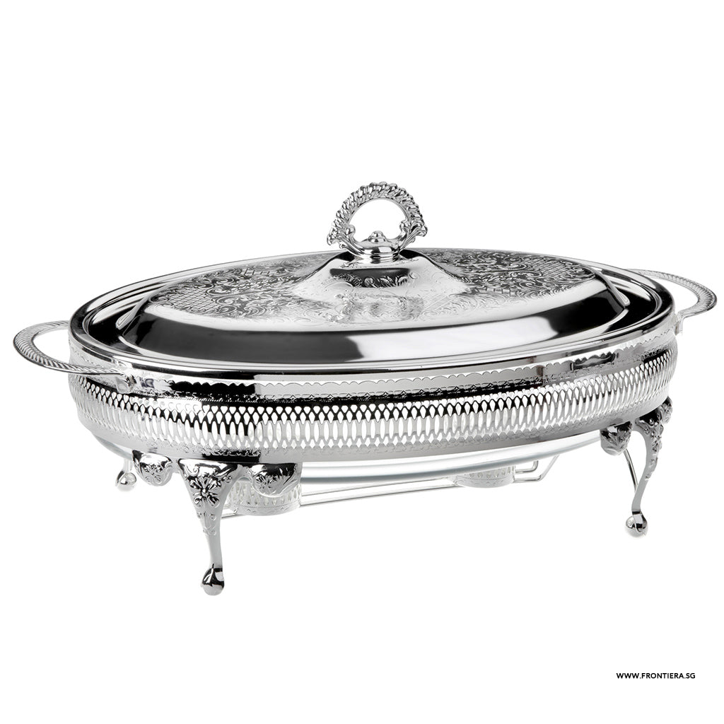 Silverplated Large Oval oblong Casserole warmers with lid