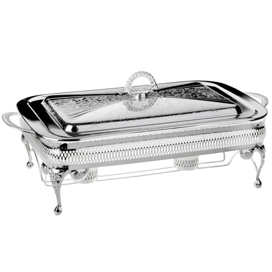 Silverplated Large Oblong Casserole Lid with Warmers
