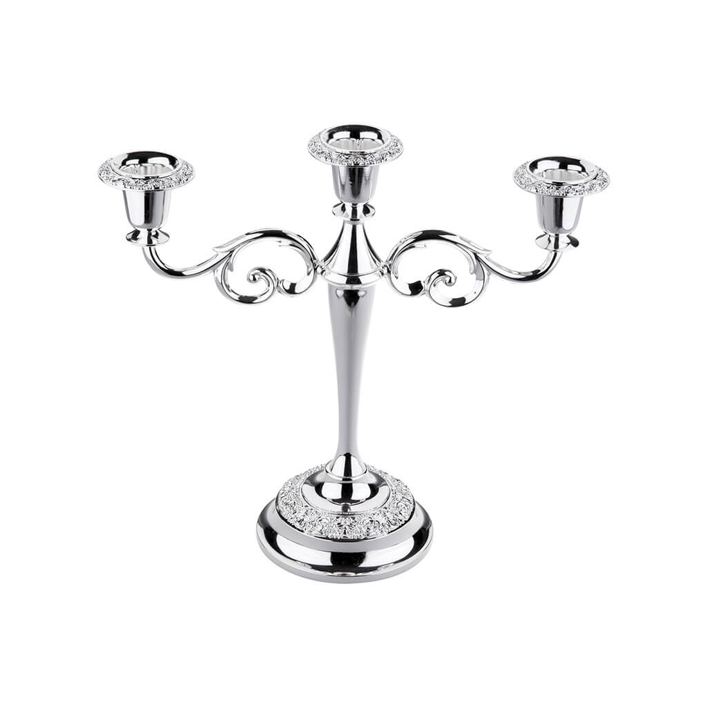 [England Silverware] 3 Arm Rose Candelabra / Luxury Candle Stand 𝟭𝟱% 𝗢𝗙𝗙