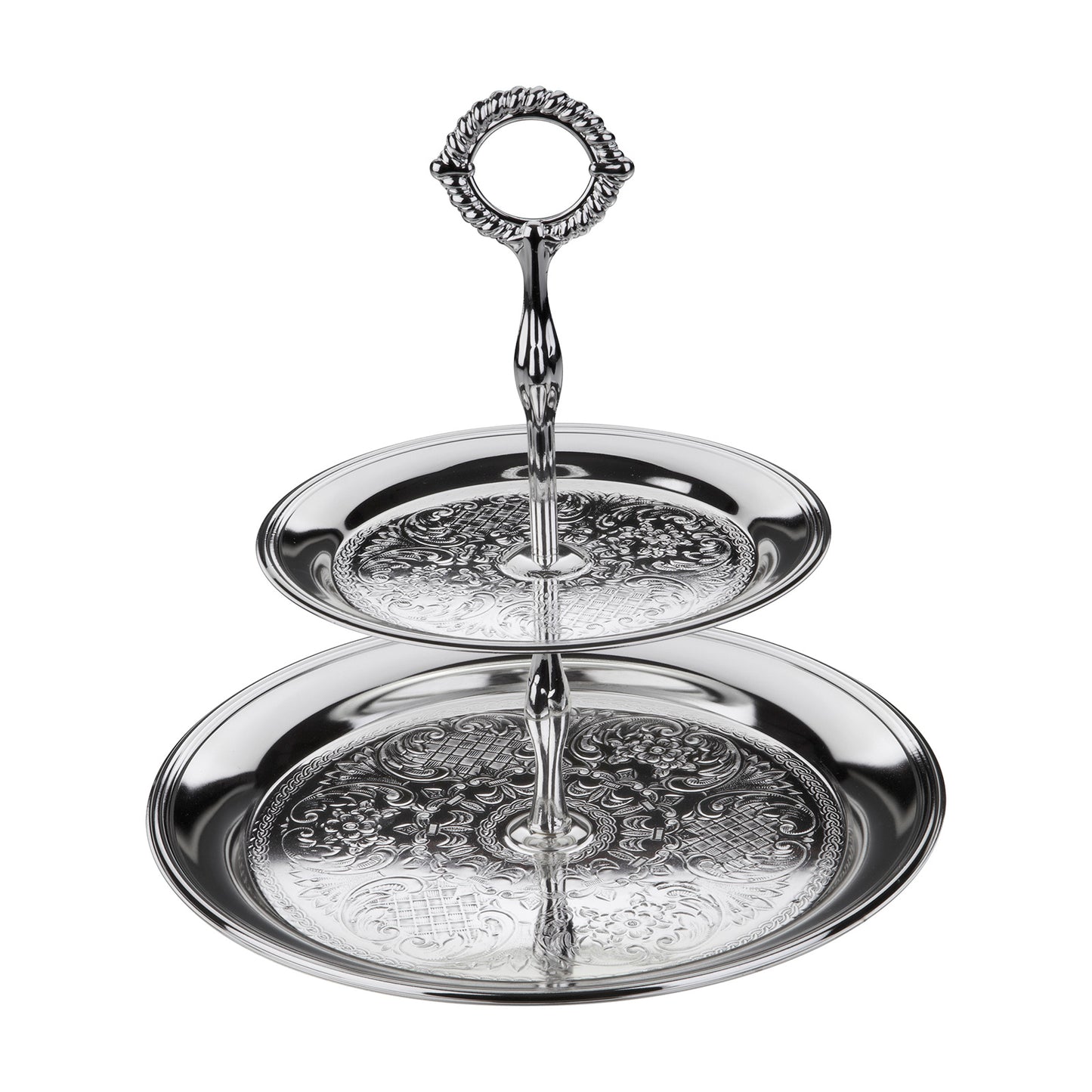 [England Silverware] Classic round 2 Tier Cake Stand
