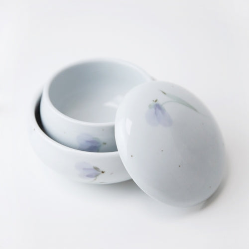 Day Flower Rice Bowl with Lid 1 Set