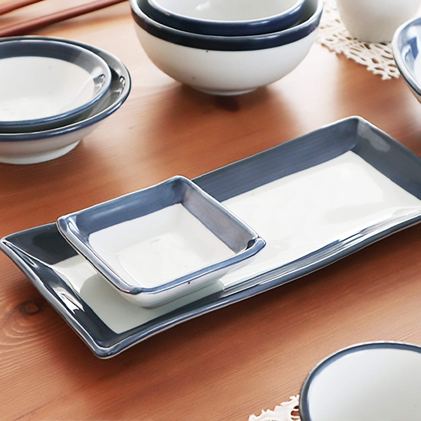 Frontiera Blue Moon Rectangular Plate