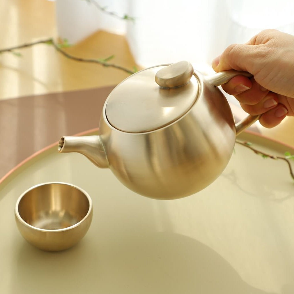 Bangjja Yugi 2P Tea/Sake/Soju Cup Set [Round] + Custome Engraving (Optional)