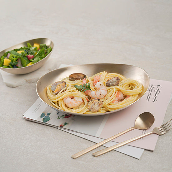 Bangjja Yugi Fresh Salad / Pasta Oval Bowl [250 x 175 x 58mm / Large]