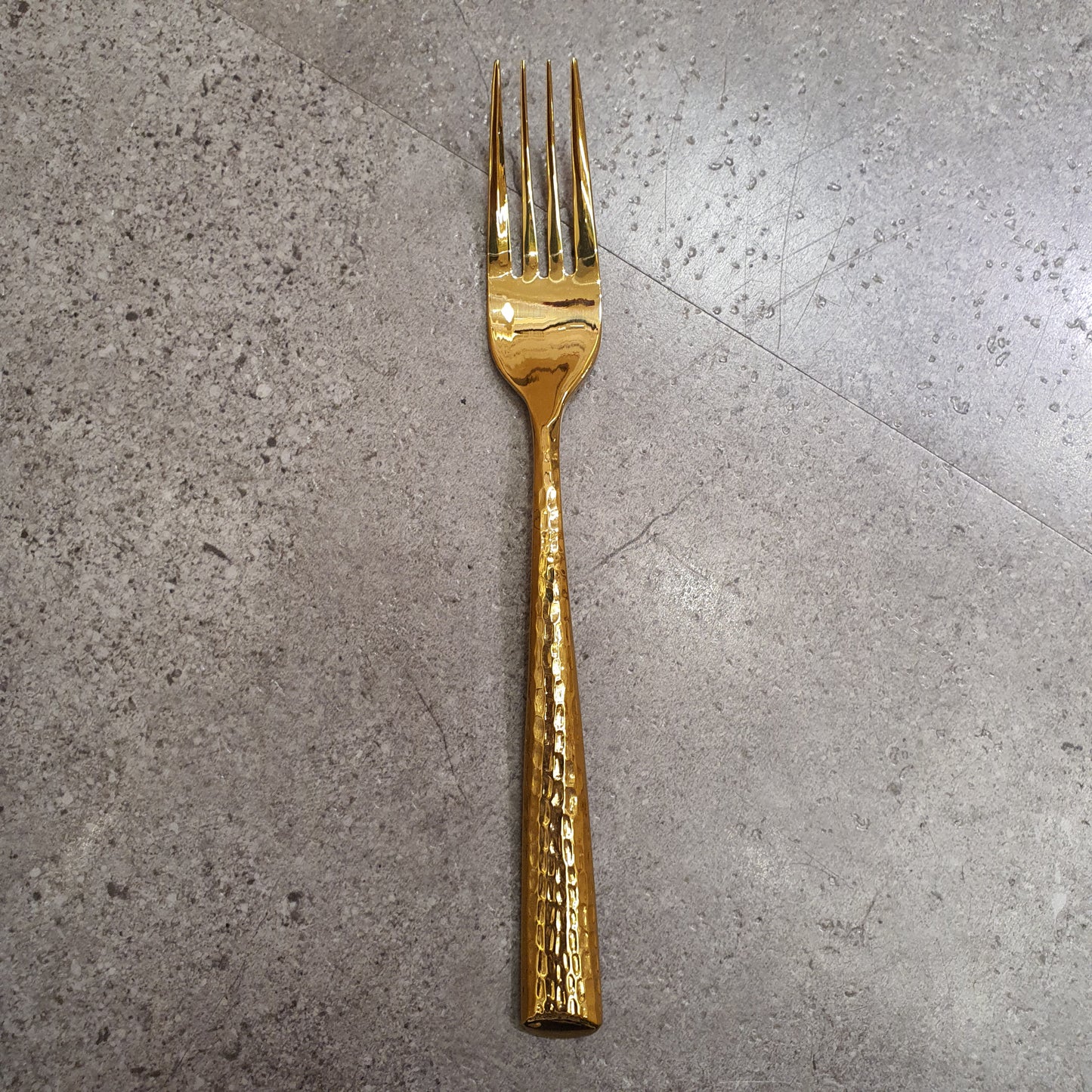 Frontiera Hammered Gold Table Fork 208mm