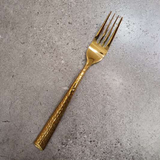 Frontiera Hammered Gold Table Fork 208mm