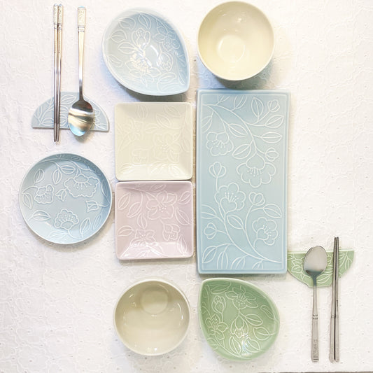 2-Person (10-pcs) Couple Dinnerware Set