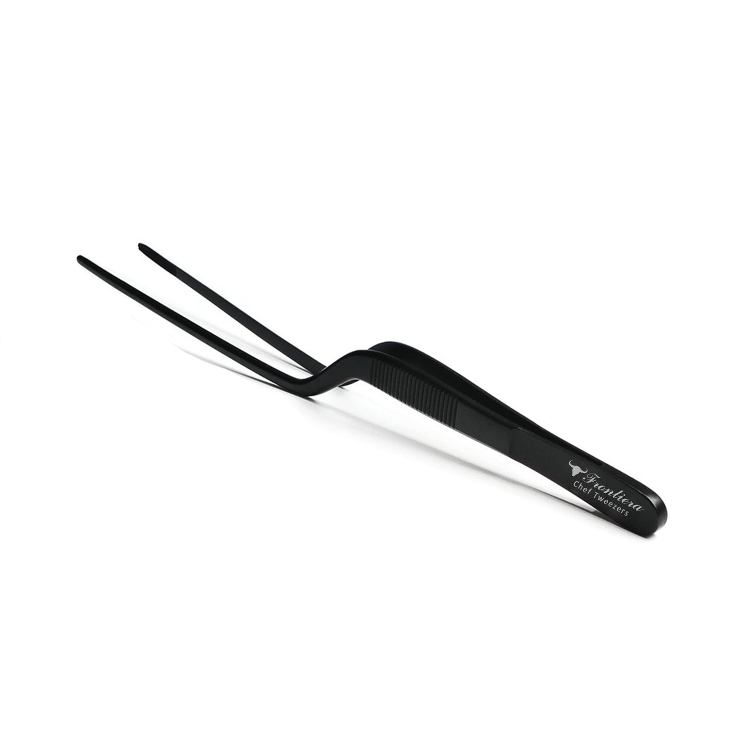 High Precision Offset Chef's Tweezers (20cm/7.87") BLACK + Custome Engraving (Optional)