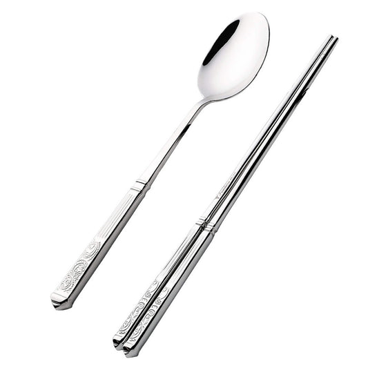 Baroque Oriental (Long Pattern, Mirror) Spoon / Chopsticks