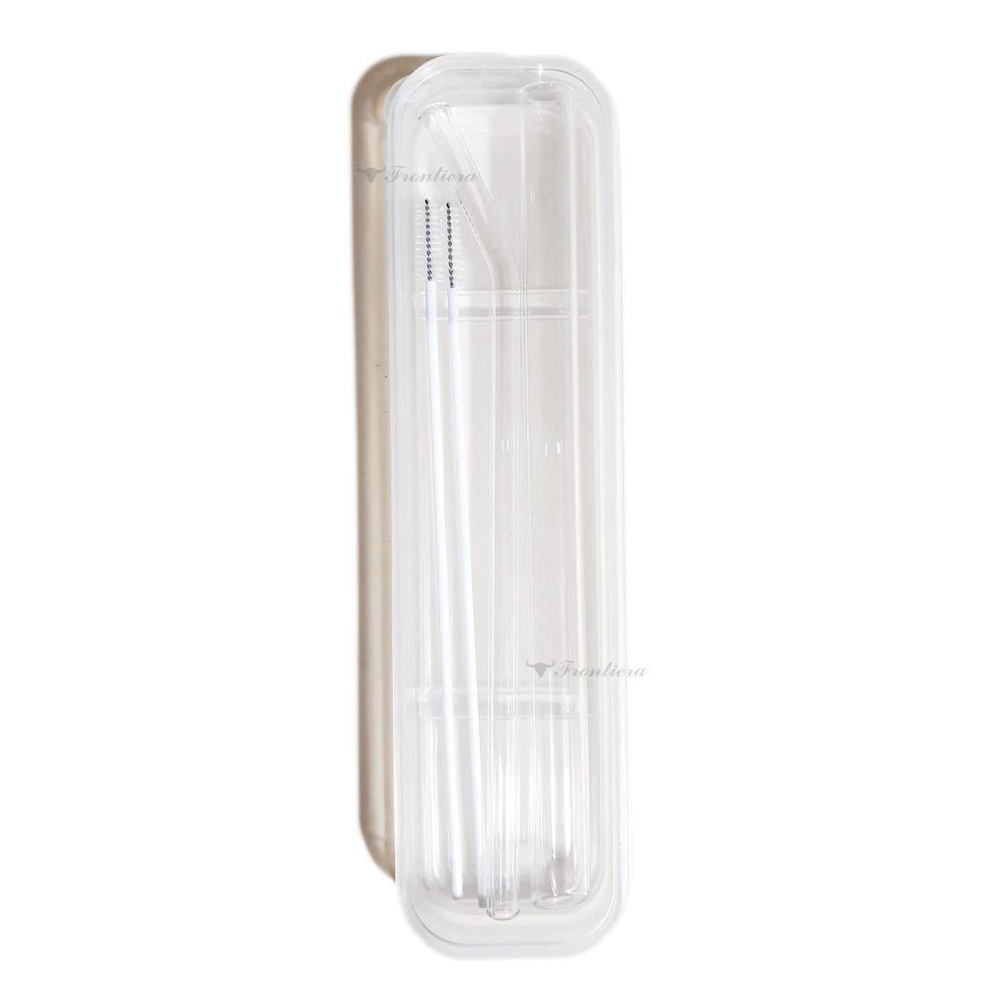 Eco Friendly Glass Straw Set (Transparent)