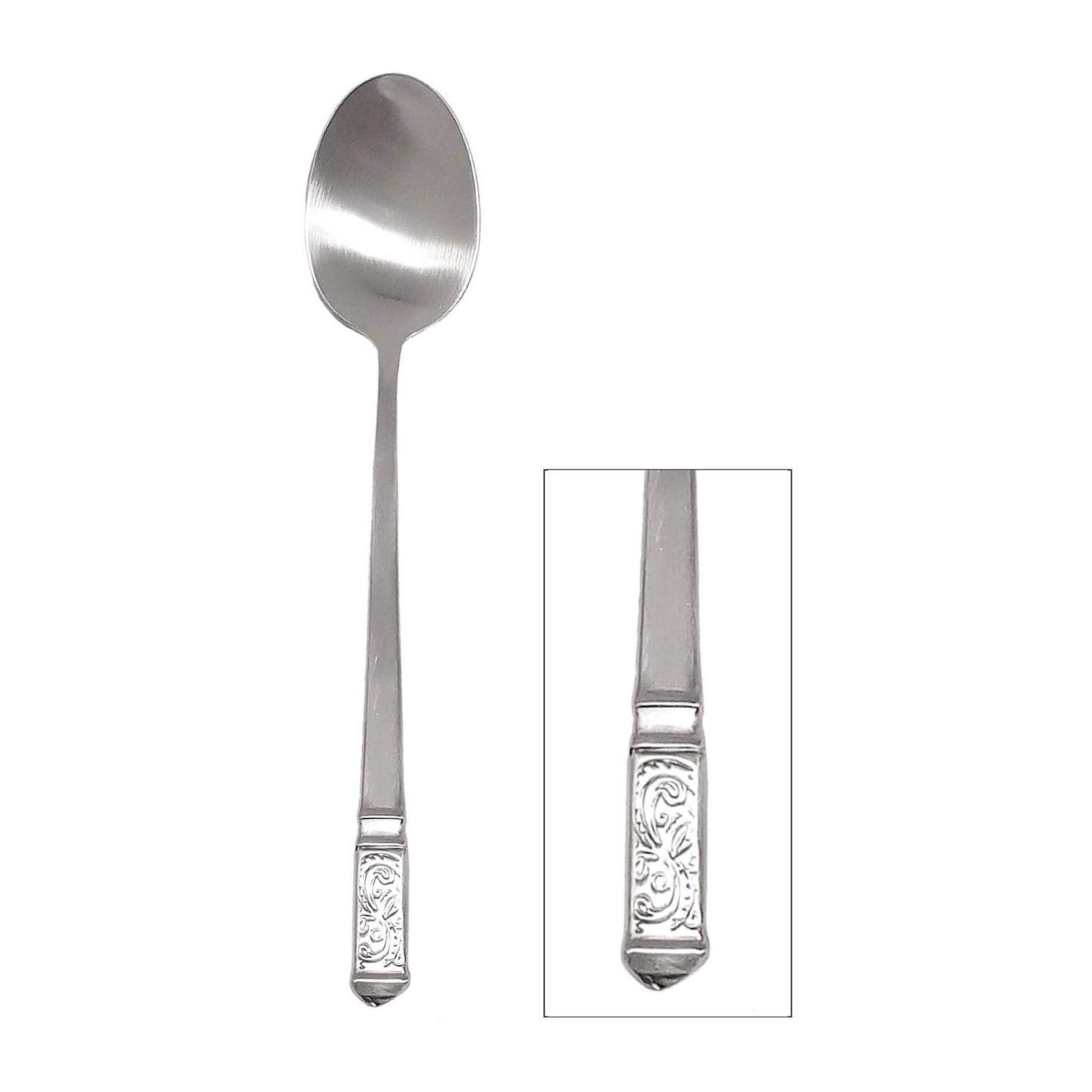 Baroque Oriental (Short Pattern, Satin) Spoon / Chopsticks