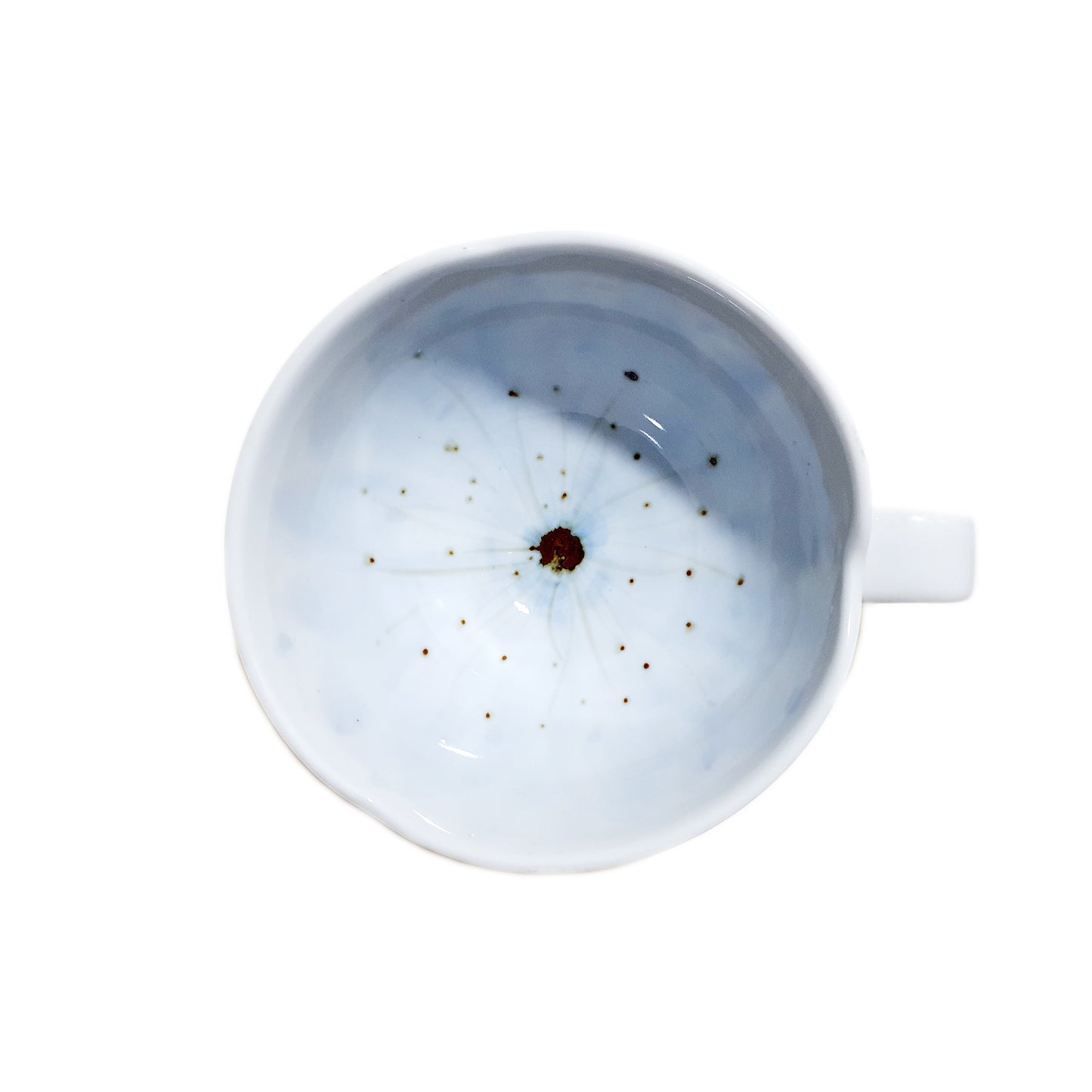 Flower Petal Cappuccino Cup & Saucer Set (Sky Blue)