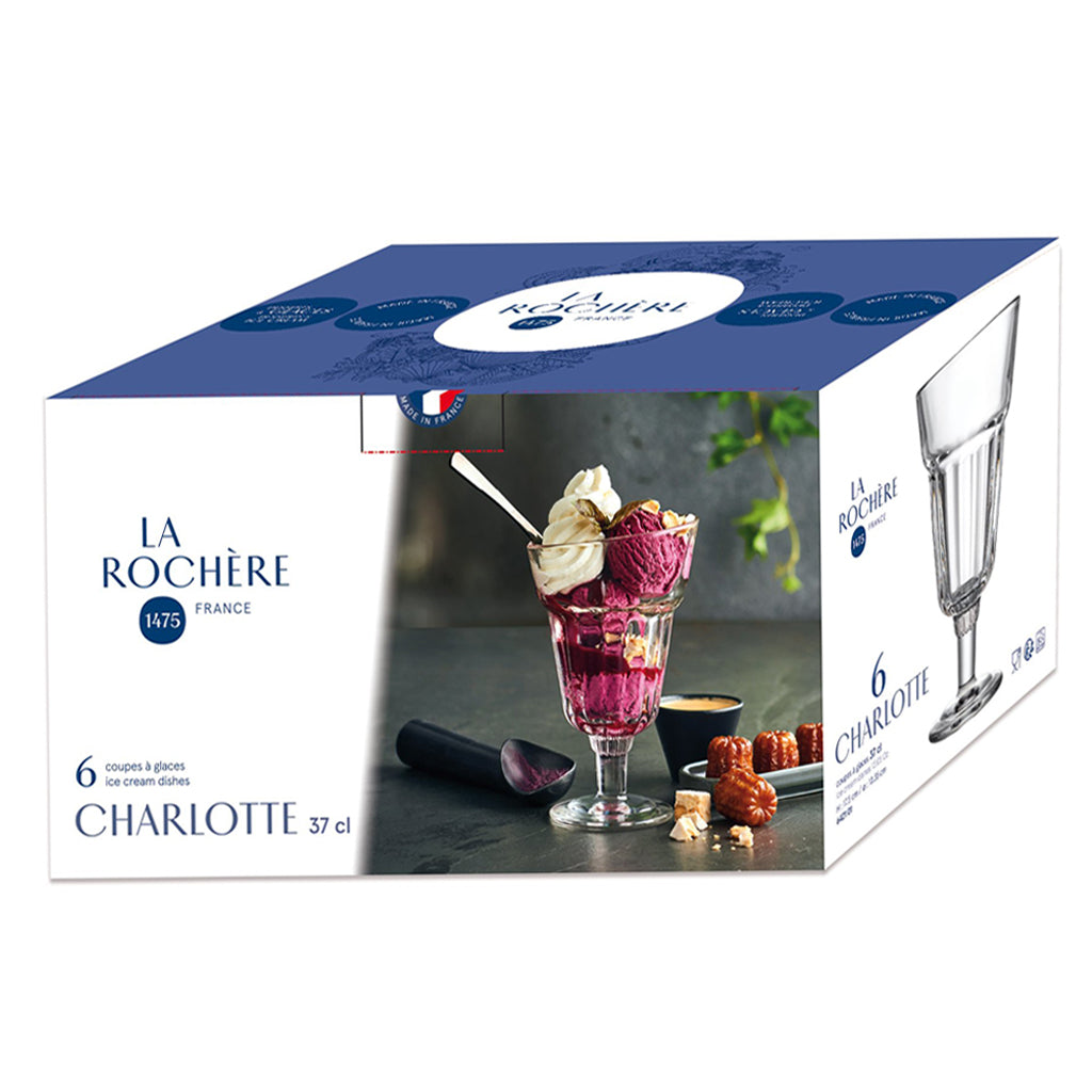 Charlotte Set of 6 Ice Cream Cup Ø104xH175mm, 370ml
