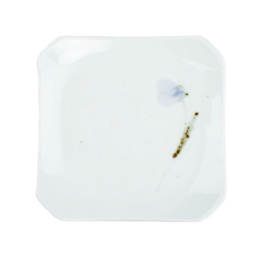 Day Flower Square Salad Plate M (1P/4P-𝟏𝟎% 𝐎𝐅𝐅)