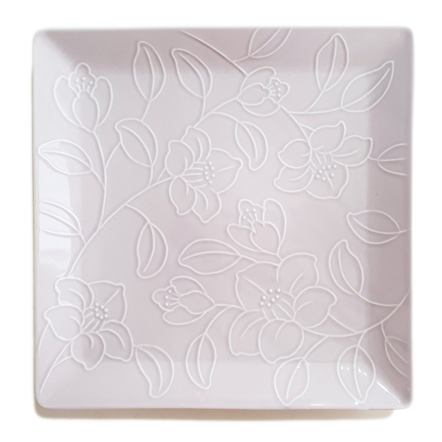 Refreshing Square Dinner/Sharing Plate 280mm (Baby Pink Color)