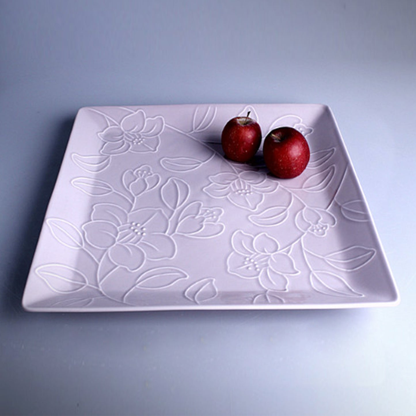 Refreshing Square Dinner/Sharing Plate 280mm (Baby Pink Color)