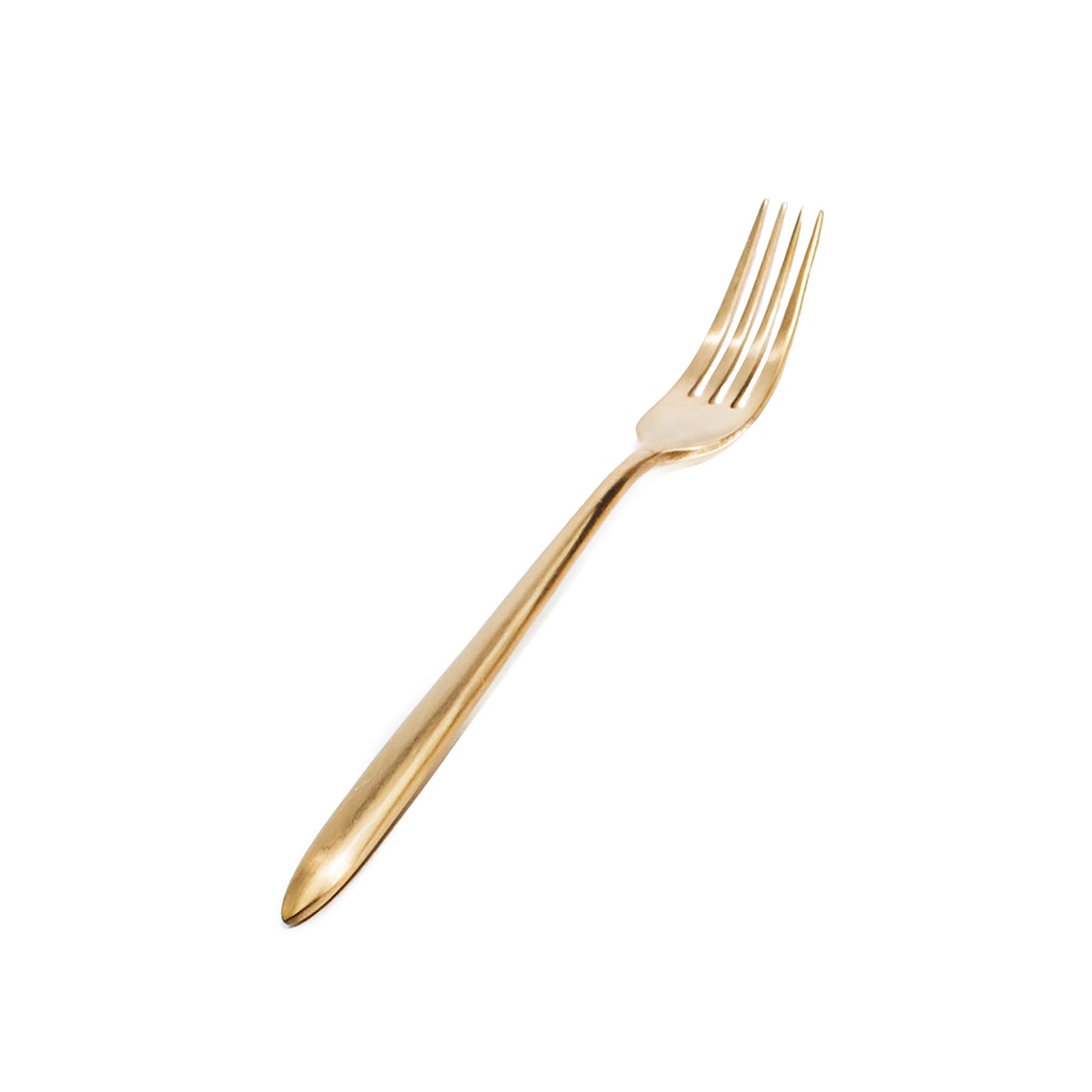 Epic Full Brushed Real Gold Plated 4-Pcs Cutlery Set