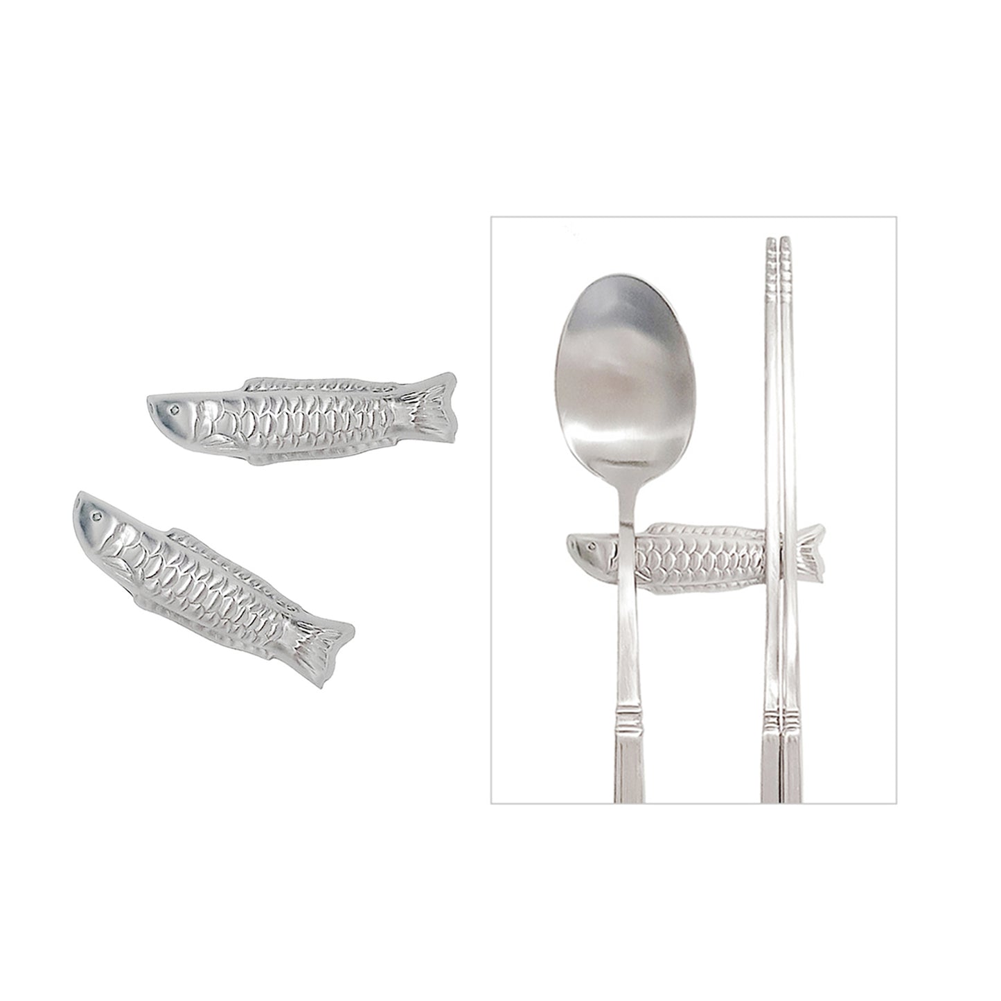 Fish Chopstick Rest (Satin)