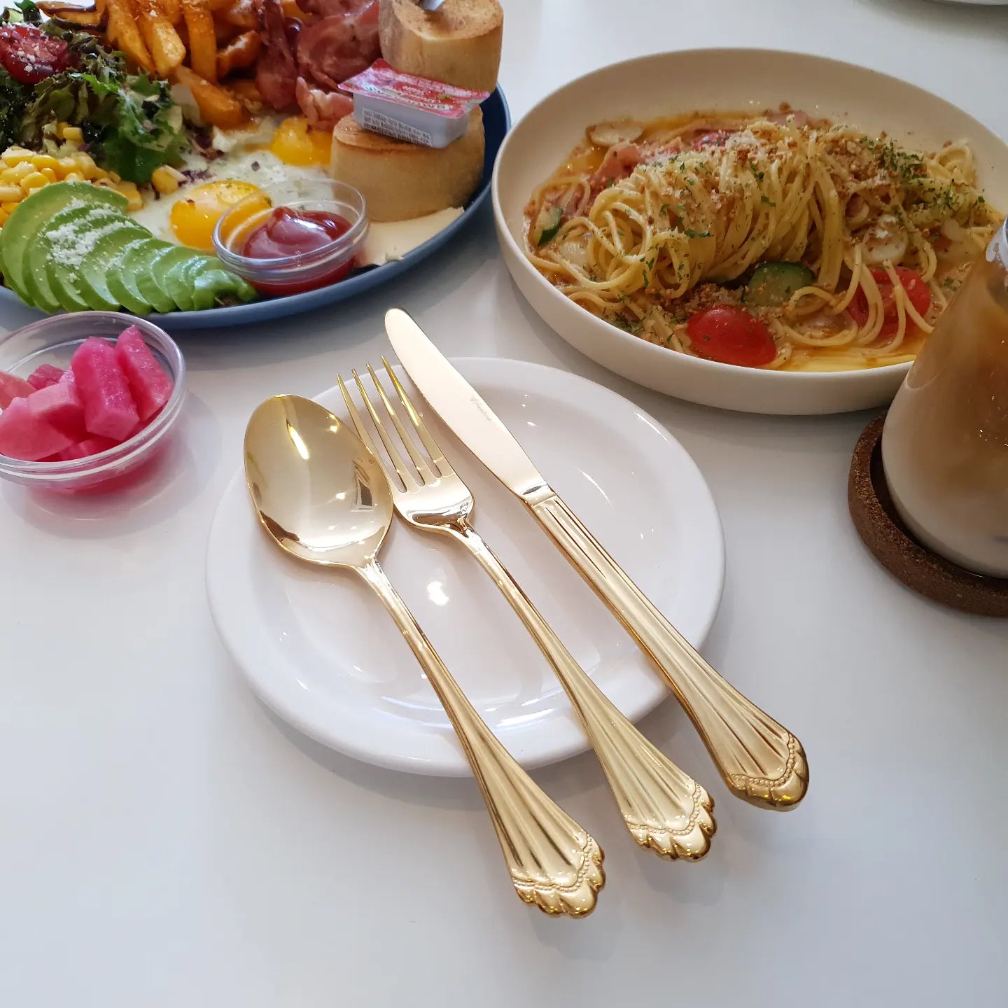 Classic Gothic Table Spoon 195mm [Real Gold]