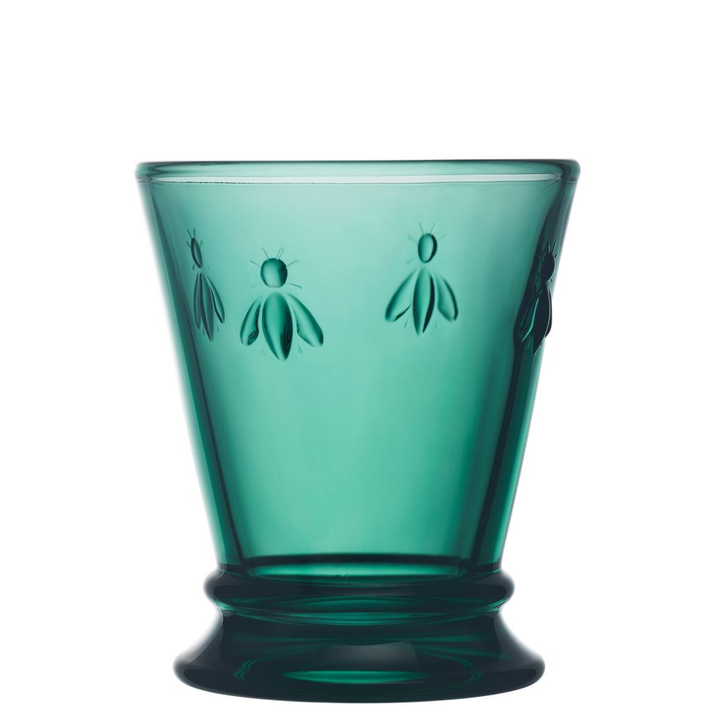 Abeille Bee Assorted Color Tumbler Glass 4Pcs Set