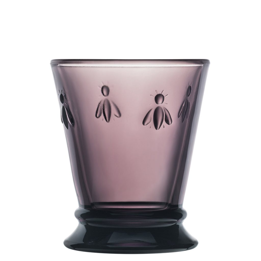 Abeille Bee Assorted Color Tumbler Glass 4Pcs Set