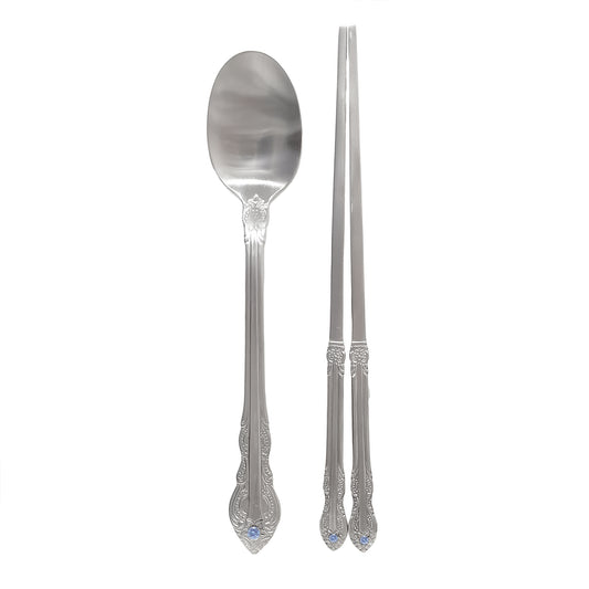 Luna Sapphire Spoon / Chopsticks / 2-Person Set