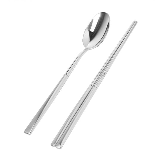 Luxus (Semi Satin) Oriental Spoon & Chopsticks 1 Set