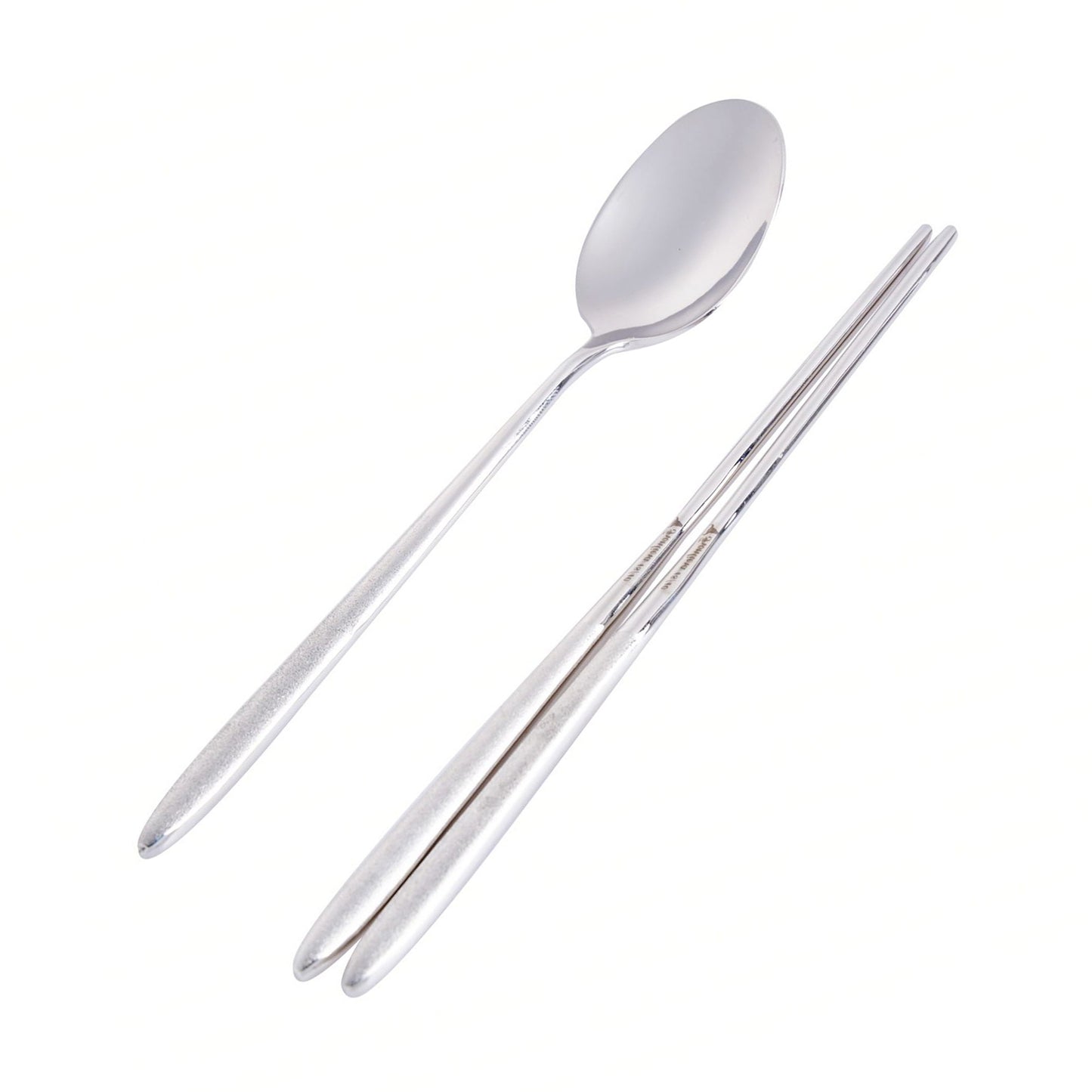 Mercury Hollow Oriental Spoon & Chopsticks Set