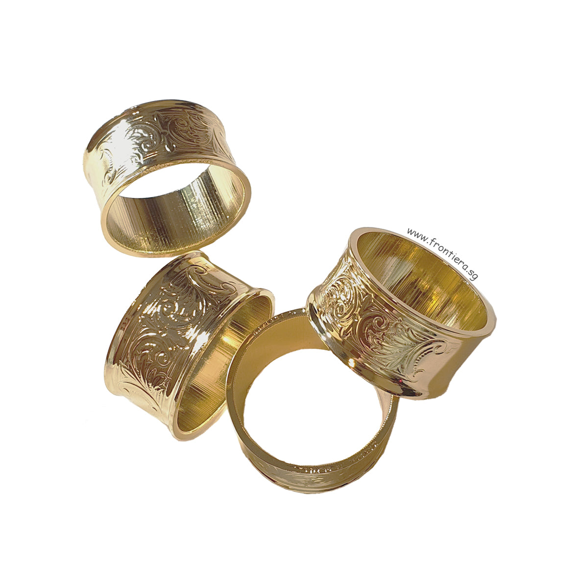 [England Silverware] Gold Plated Napkin Ring [Set of 4]