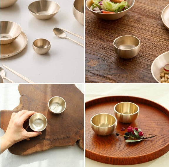 Bangjja Yugi 2P Tea/Sake/Soju Cup Set [Round] + Custome Engraving (Optional)