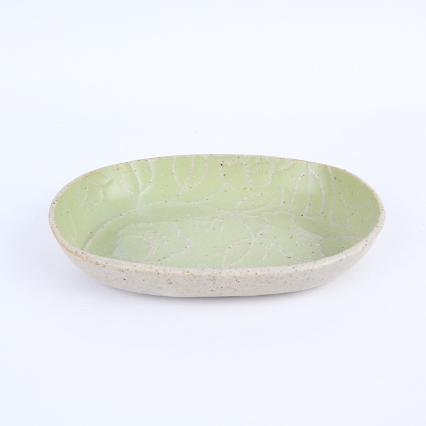 Refreshing Oval Plate 160mm (Pastel Mint Color)