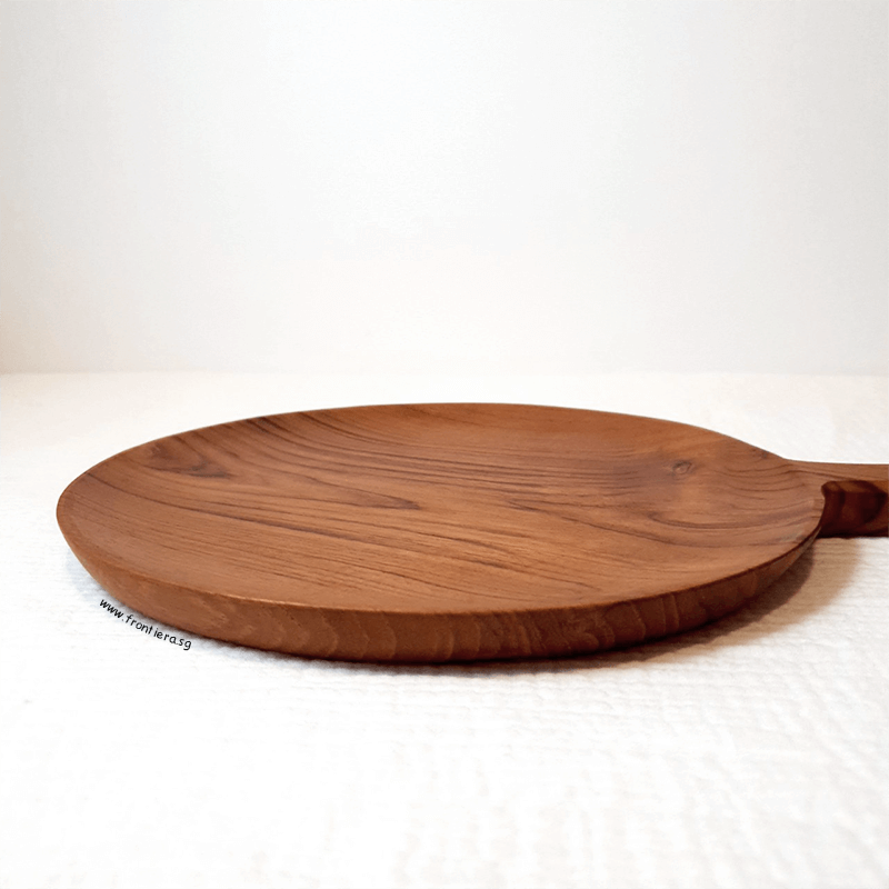 Teakwood Pizza/Cheese Board Tray with Handle 360mm
