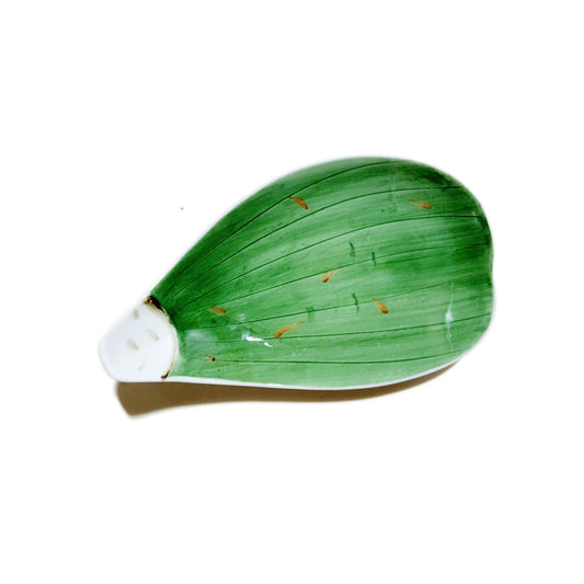 Flower Petal Appetizer Plate 185mm (Green)