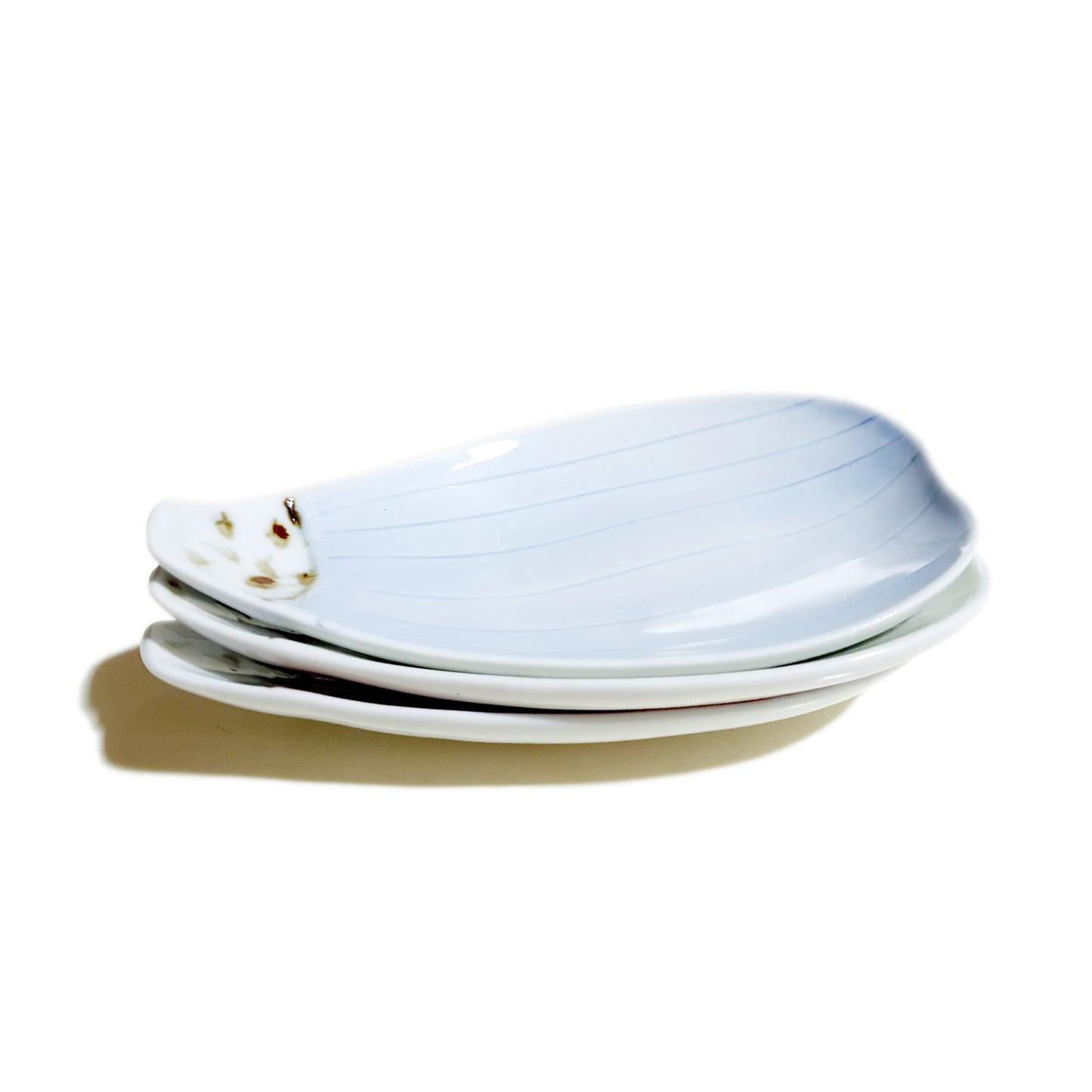 Flower Petal Appetizer Plate 185mm (Red)