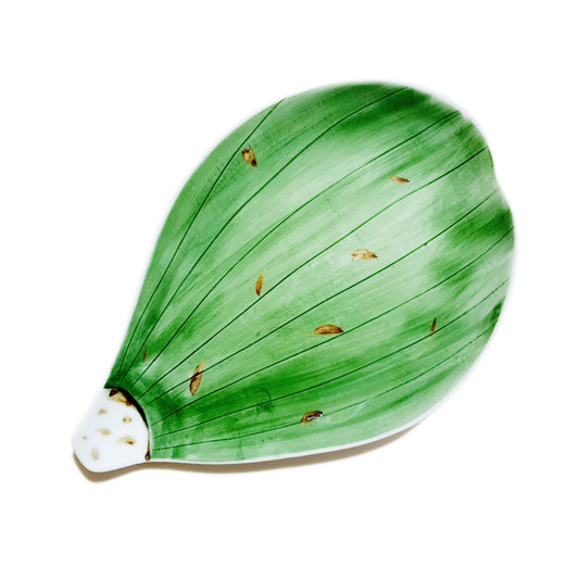 Flower Petal Appetizer Plate 255mm (Green)