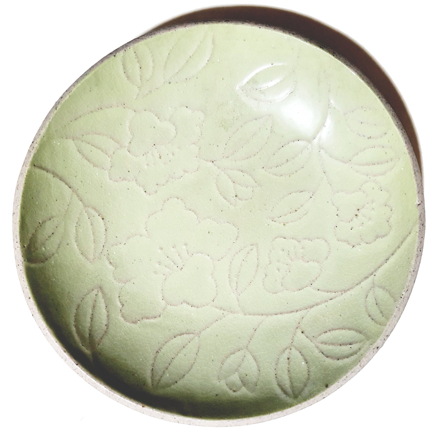 Refreshing Round Gravy Plate 280mm (Pastel Green Color)