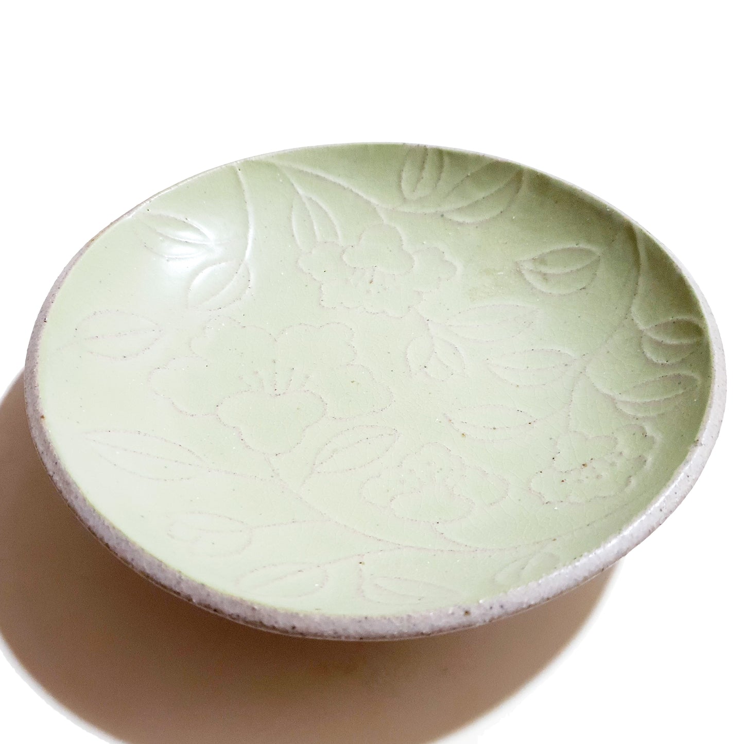 Refreshing Round Gravy Plate 280mm (Pastel Green Color)