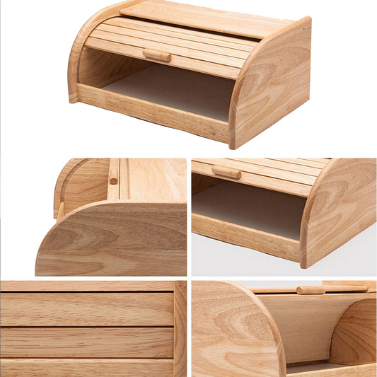 Natural Wooden Bread Case (Type 1)