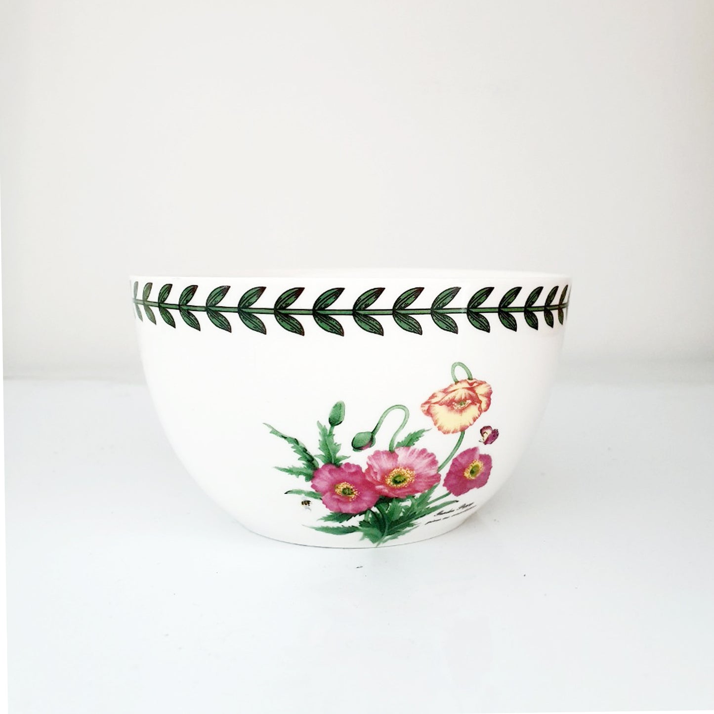 1+1 [Bone China] Floral Garden Ceramic Rice Bowl 113mm (2P)