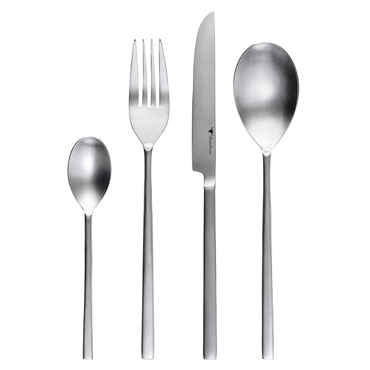 Satin Square 16-Pieces, 4 Person Cutlery Set