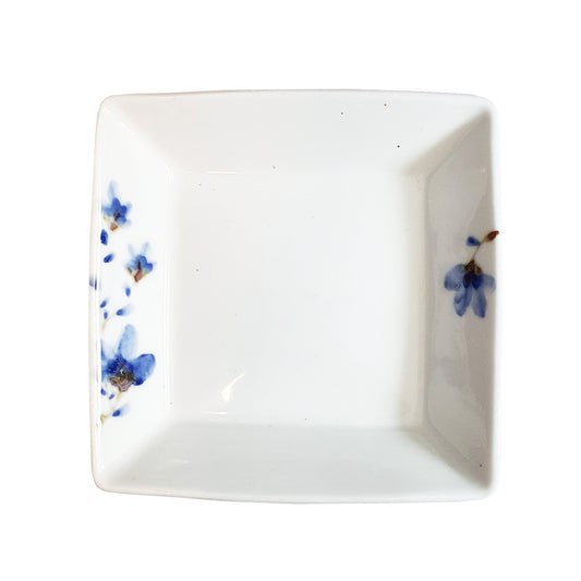 Sky Flower Square Dessert Plate 140mm