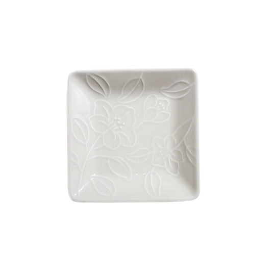 Refreshing Square Plate 127mm (Cream Color)