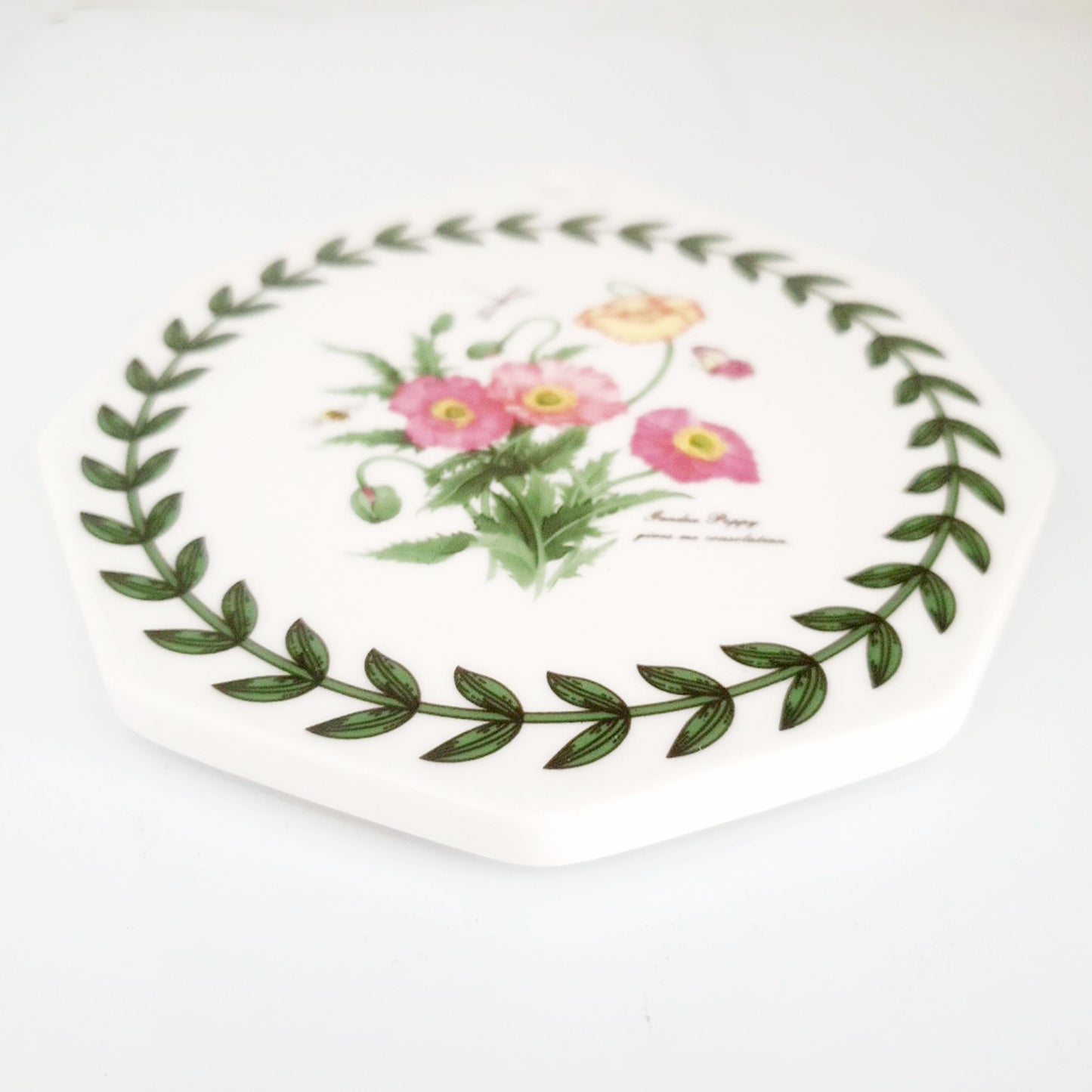 Floral Garden Ceramic Trivet with Cork Backing 170mm