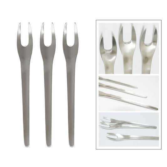 Aktis 3-Pcs 2 Prong Fruit Fork Set 135mm(S)